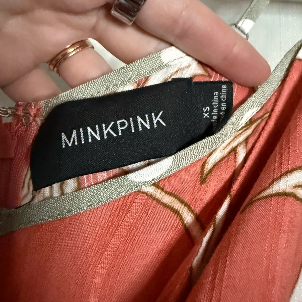 MINKPINK from Revolve Lovina Pink Floral Jumpsuit XS - Picture 5 of 14